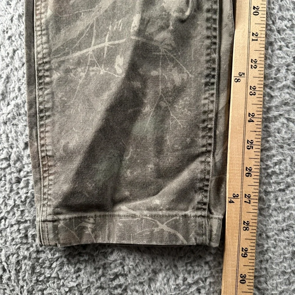 Abercrombie & Fitch Cargo Pants Mens 34(33 Fits)x32 Green Camo Loose Workwear